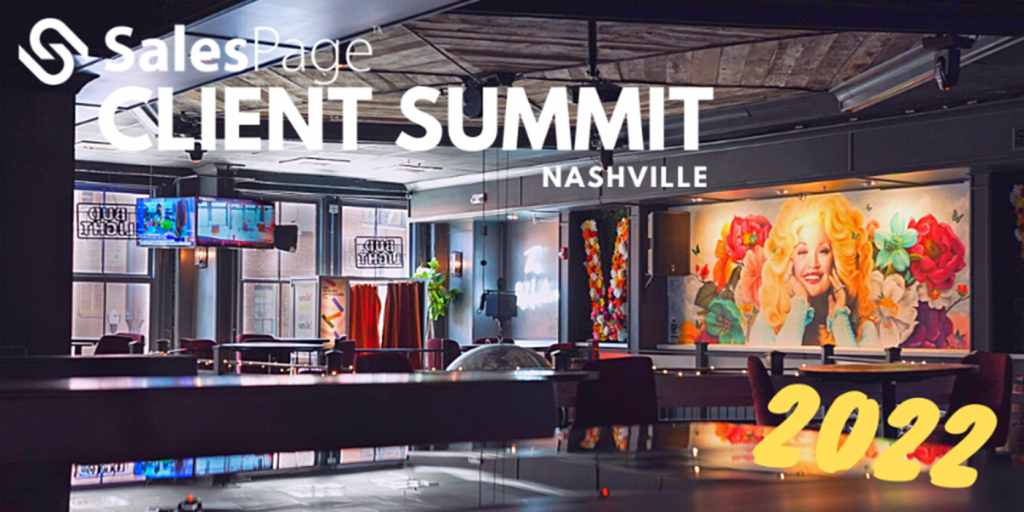 SalesPage Client Summit in Nashville, TN banner