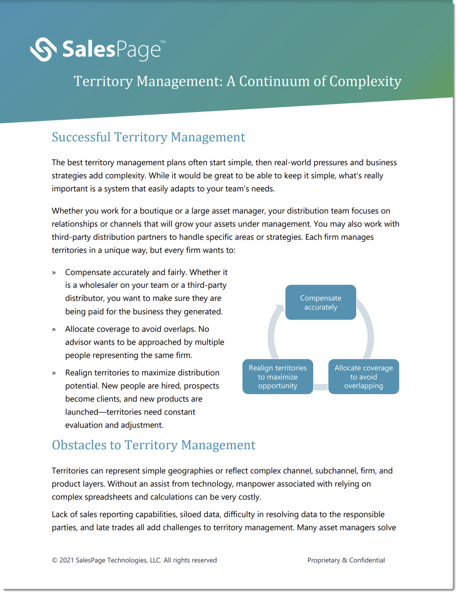 Asset managers guide to territory management
