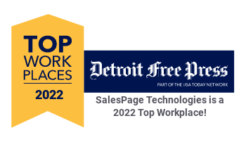 Detroit Free Press Top Workplace award for SalesPage